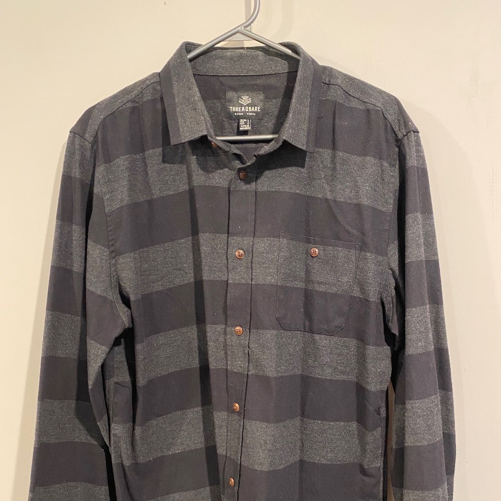 Threadbare Casual Button Up Dress Shirt
